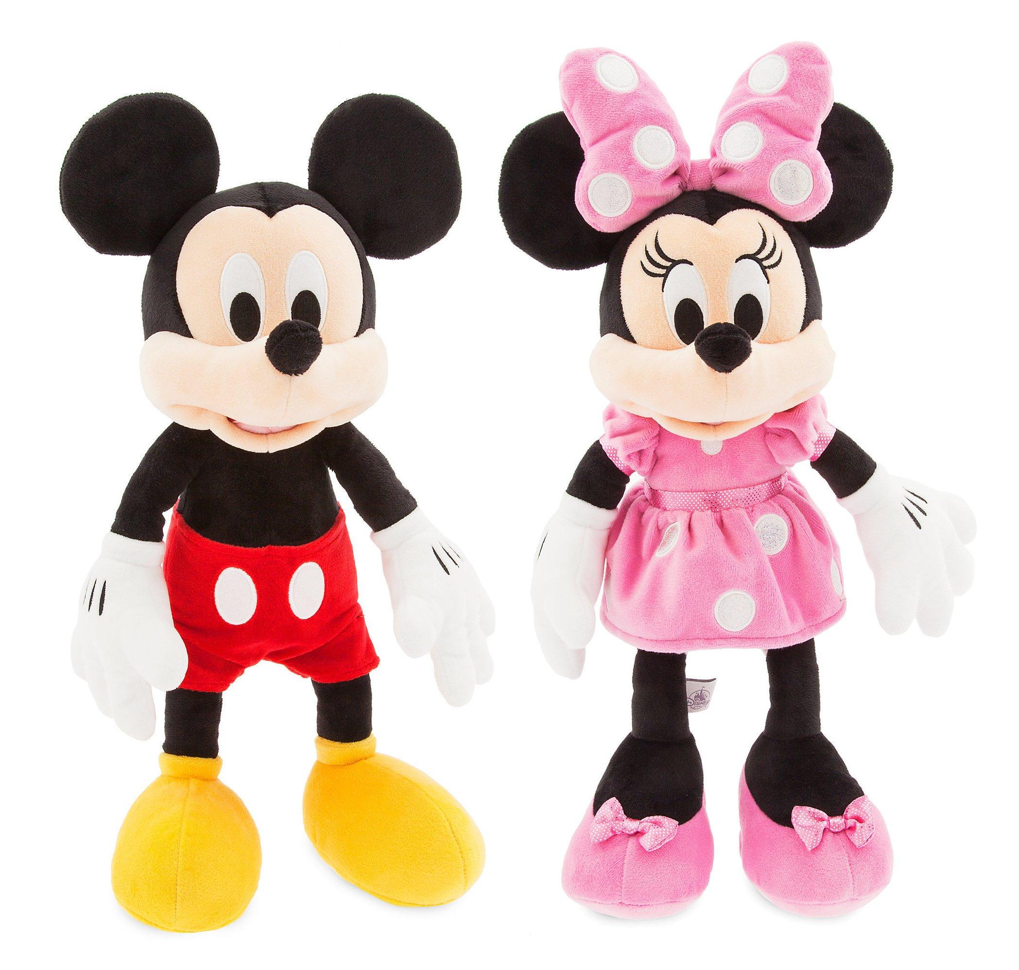 

Мягкая игрушка Disney Mickey Minnie размер M, набор из пары, 43 см, 46 см, розовая и 17 18 [предмет]