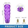 A ABSOPRO Shift Knob 15cm Stick Shift Lever Knob with 2 Adapters for Auto and Manual Vehicles Acrylic Purple