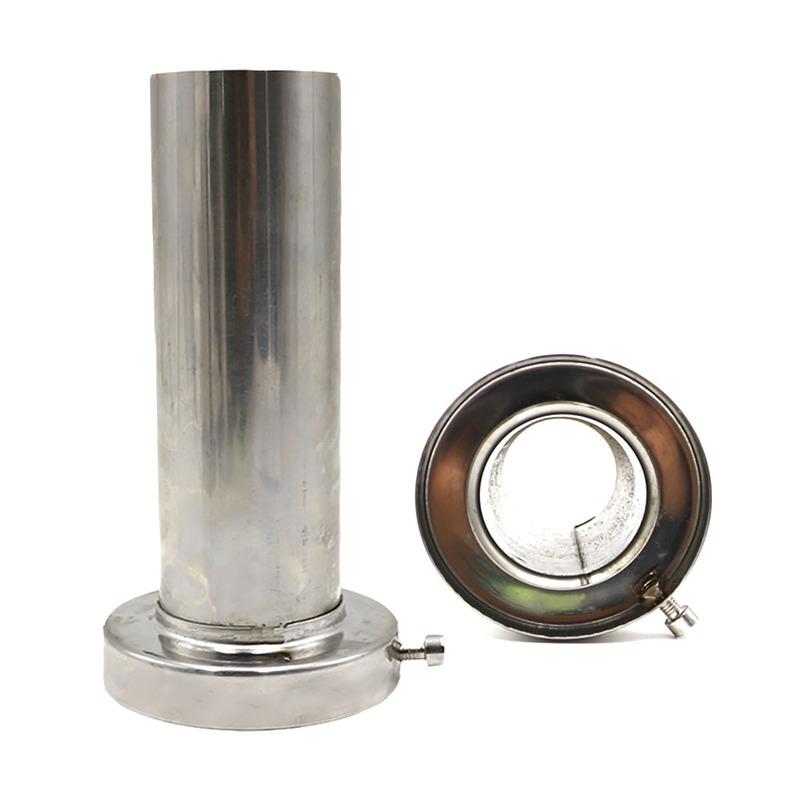 Universal unadjustable 85mm 3.5" /98mm 4'' /110mm 4.5'' Car Stainless Chrome Exhaust Muffler
