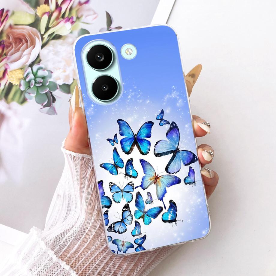 

Flower Cartoon Fashion Design Clear Phone Case For Xiaomi Poco X8 Pro Max Redmi Turbo 5 Max Capa Soft Silicone Back Cover Coque Poco X8