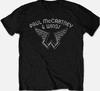 VTG Paul McCartney Wings černé tričko s krátkým rukávem Všechny velikosti