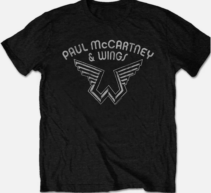 

VTG Paul McCartney Wings black T-shirt short sleeve All sizes S