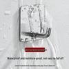 Punch-Free Brushed Stainless Steel Wall Hook - Strong Adhesive, Wall-Mounted, for Kitchen, Toilet, Clothes, Metal Hook.
