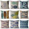 Cushion Cover Fish Decor Home Decorative Outdoor Pillow Case Pillowcase 40*40 45X45 Chair Decoration For Living Room Sofa