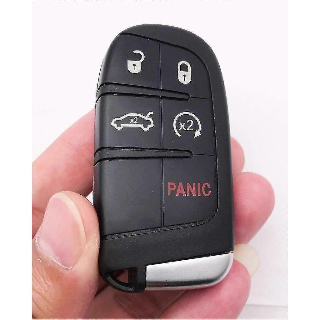 5 Button Smart Remote Key Fob Replacement For Jeep Grand Cherokee Dodge Challenger Charger Dart Durango Journey Chrysler 300 Keless Entry Key Fob