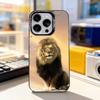 Cool Lion Animal For iPhone 17,16,15,14,13,12,11,Pro,Max,Plus,E,Air,Mini Anti Fall Black Matte Hard Bumper Phone Case
