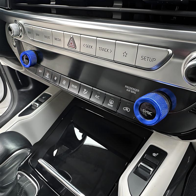For KIA Telluride -2025 Interior Trim Auto Air Conditioning Rotary Knob Ring Cover Trim Accessories