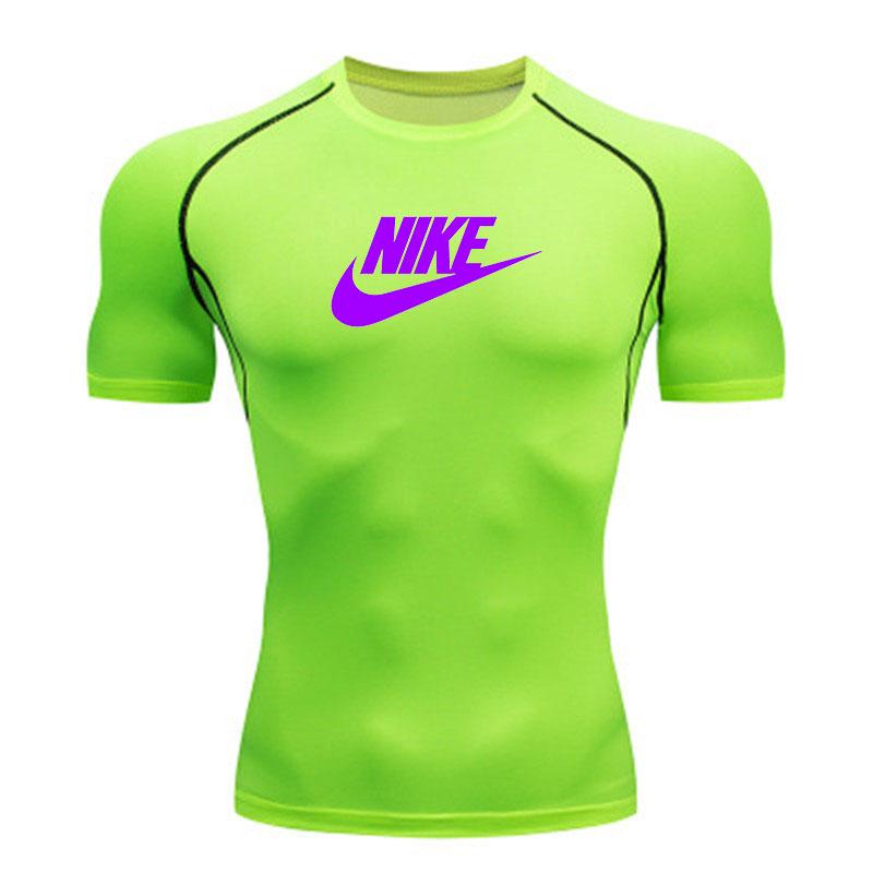 Men's Quick Dry Compression Workout T-shirt Breathable Stret