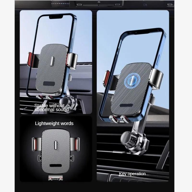 Extendable Air Vent Car Phone Mount 3-Point Support with Superior Stability Hook Compatibility Fit for All 4"-7" Smartphone