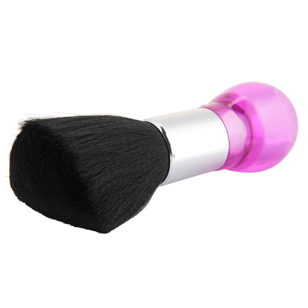 Neck Face Duster Brush Barber Hair Clean Hairbrush Cutting Hairdressing Styling Tool (Pink)