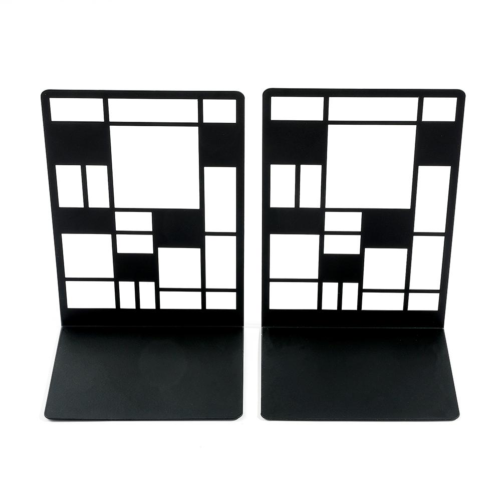 2 Pcs Color Railings Book Ends For Shelves Duty Bookend For Heavy Books Organizer Book Home Bookend Book Rack Holder Stand Shelf