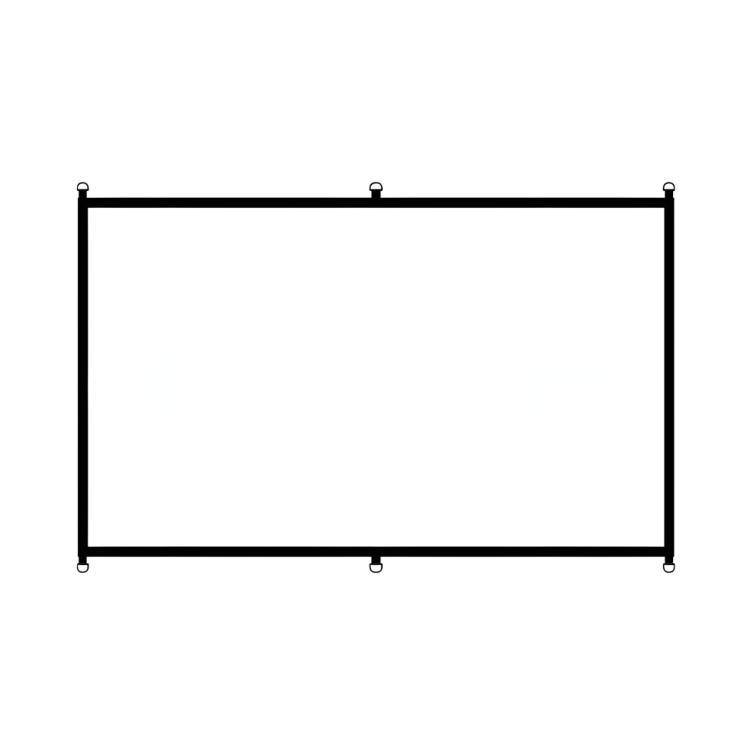 16:9 D Rings Projectors Screen With Enhances Clarities Polyester Material For Cinema And Gaming