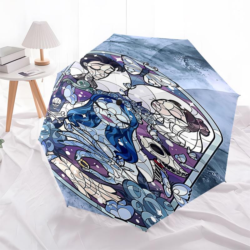 

Corpse Bride Butterfly Design Automatic Opening Folding Umbrella with 8 Bone Iron Frame Perfect Gift for Fans, Travelers, and Everyday Use01