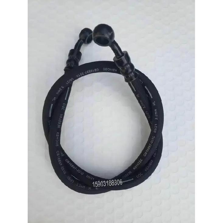 SAE j1401 hydraulic brake hose 1/8" HL flexible heat resistant reinforced rubber hose with banjo fittings
