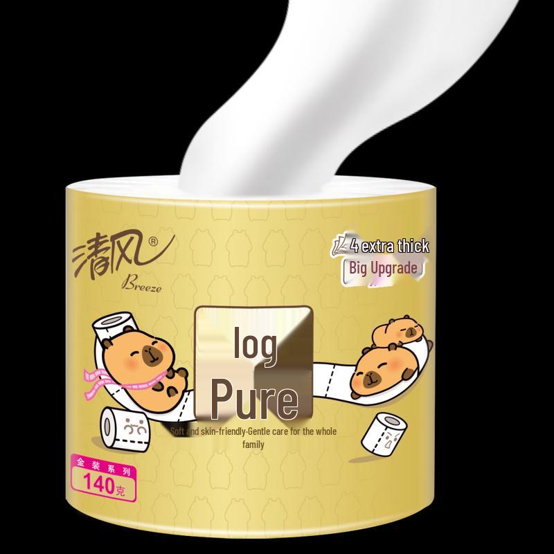 Qingfeng 4-Ply Virgin Wood Pulp Toilet Paper
