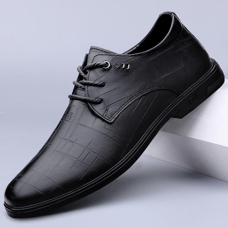

Модная Роскошная Марка Мужские Оксфорды Деловая Обувь Мужская Натуральная Кожа Повседневная Обувь на Шнуровке Высокое Качество Обувь для Ходьбы на Открытом Воздухе 46 чёрный