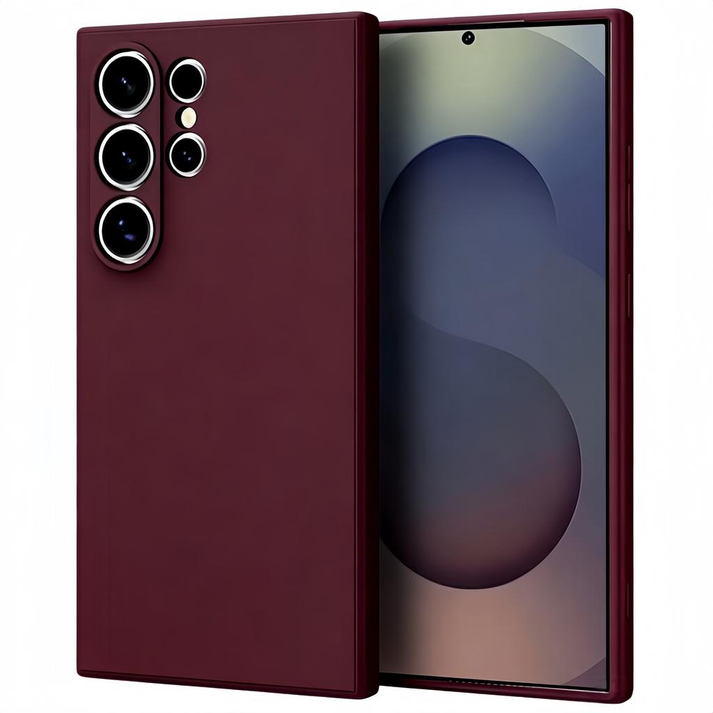 Noble Fashion Solid Colour Shockproof Protective Liquid Silicone Case For Samsung Galaxy S25 Ultra
