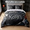 Set Biancheria da Letto Korn Design 1 Copripiumino + 2 Federe Morbido Traspirante Biancheria da Letto per la Casa