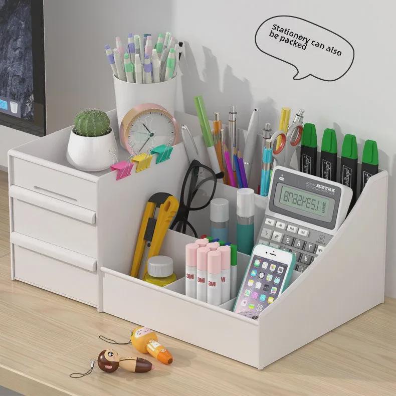 Großer Kosmetik-Organizer für den Schreibtisch mit Schubladen für Lippenstift und zur Verwendung im Wohnheim