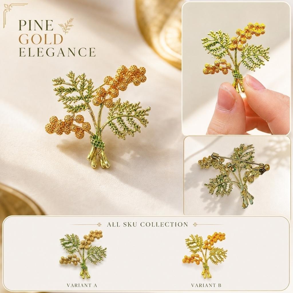 Tree Brooch Pin, Elegant Waist Clasp and Dress Clip for Women, Fashion Accessory