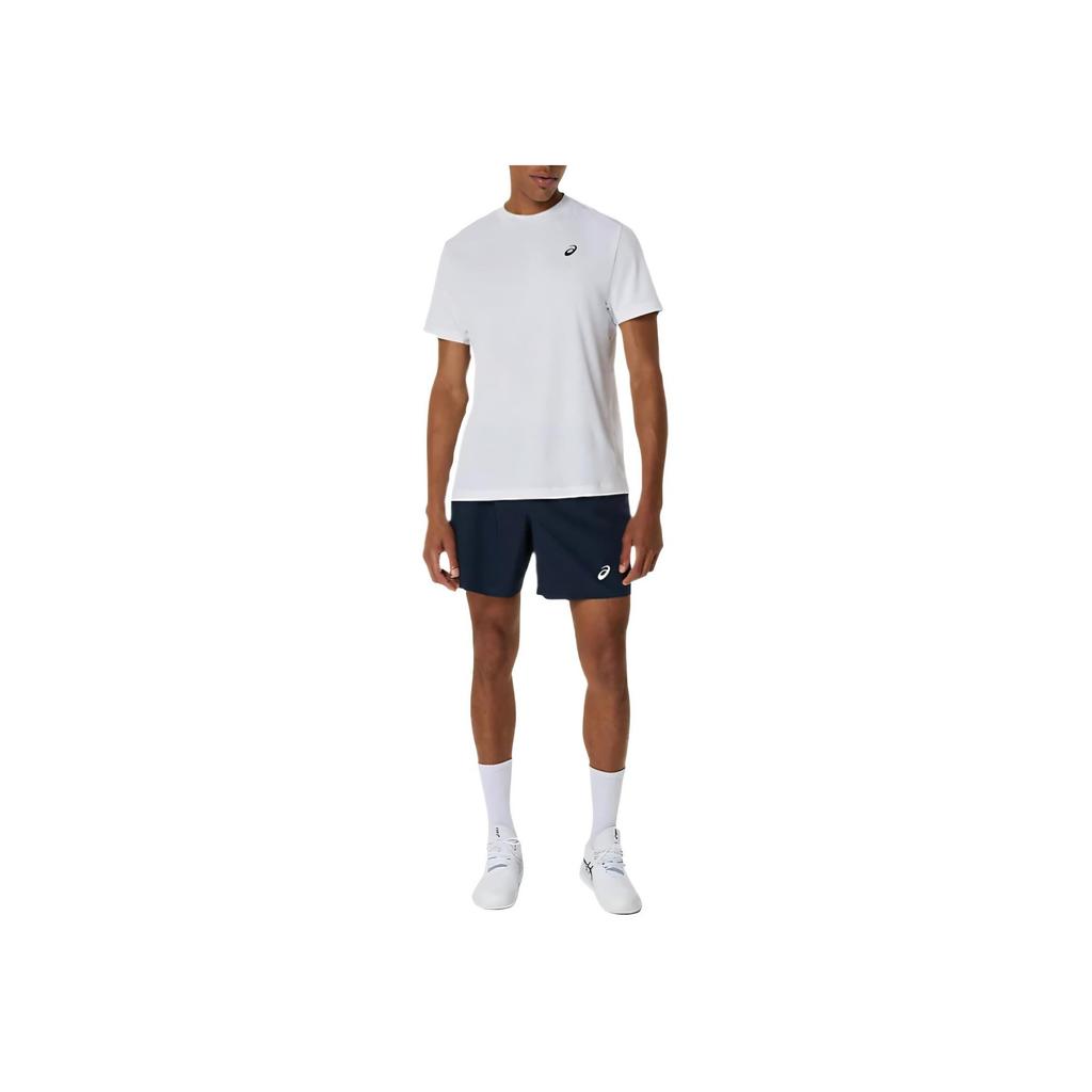 Asics Court Short Sleeve Top Tennis Soft Moisture Wicking Quick Dry Breathable Comfortable Casual T-Shirt Men Tops White 2041A339-100