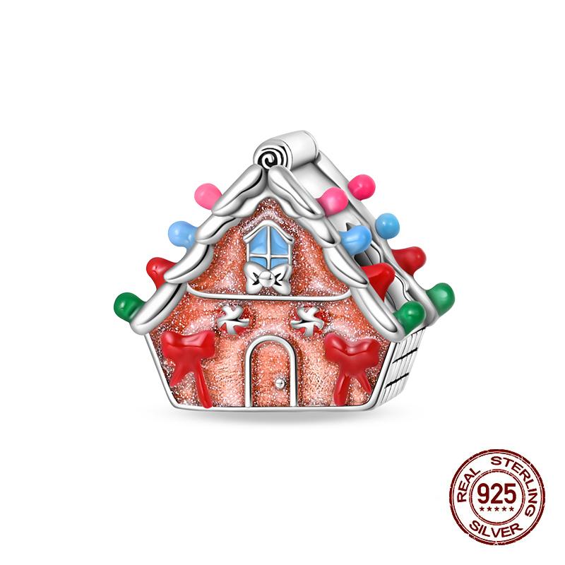 Winter Charms Copper Elk Bear Santa Claus Charms Beads Fit Original Bracelets For Women Diy Festival Jewelry Gifts