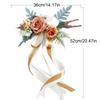 Wedding Aisle Pew Flowers Artificial Elegant Rose Flowers Chair Decorations for Special Events