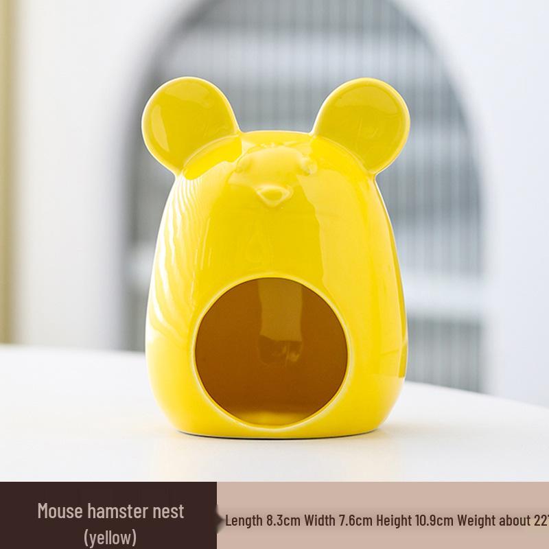 Chladivý keramický úkryt pro křečka: Letní přístřešek a herní domek