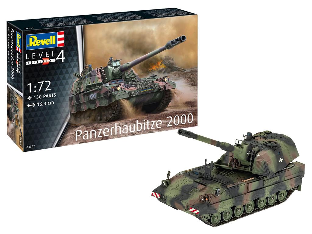 Revell 1/72 German Army Panzerhaubitze 2000 Plastic Model Kit 03347