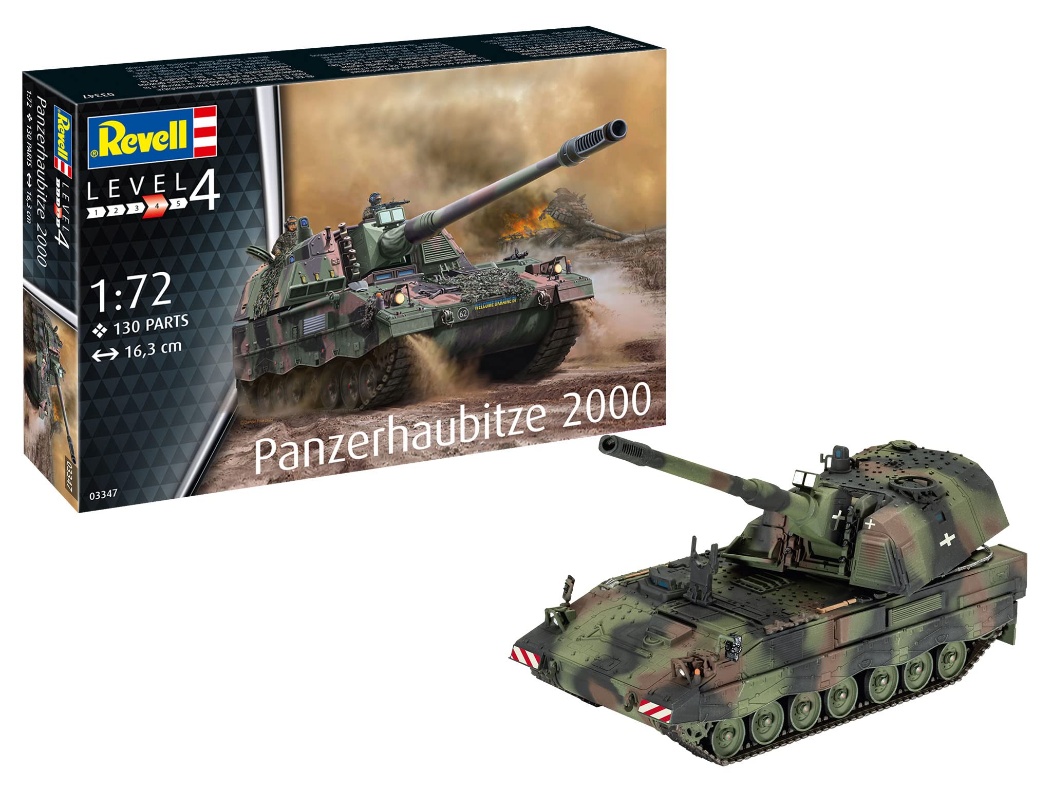 

Revell 1/72 German Army Panzerhaubitze 2000 Plastic Model Kit 03347