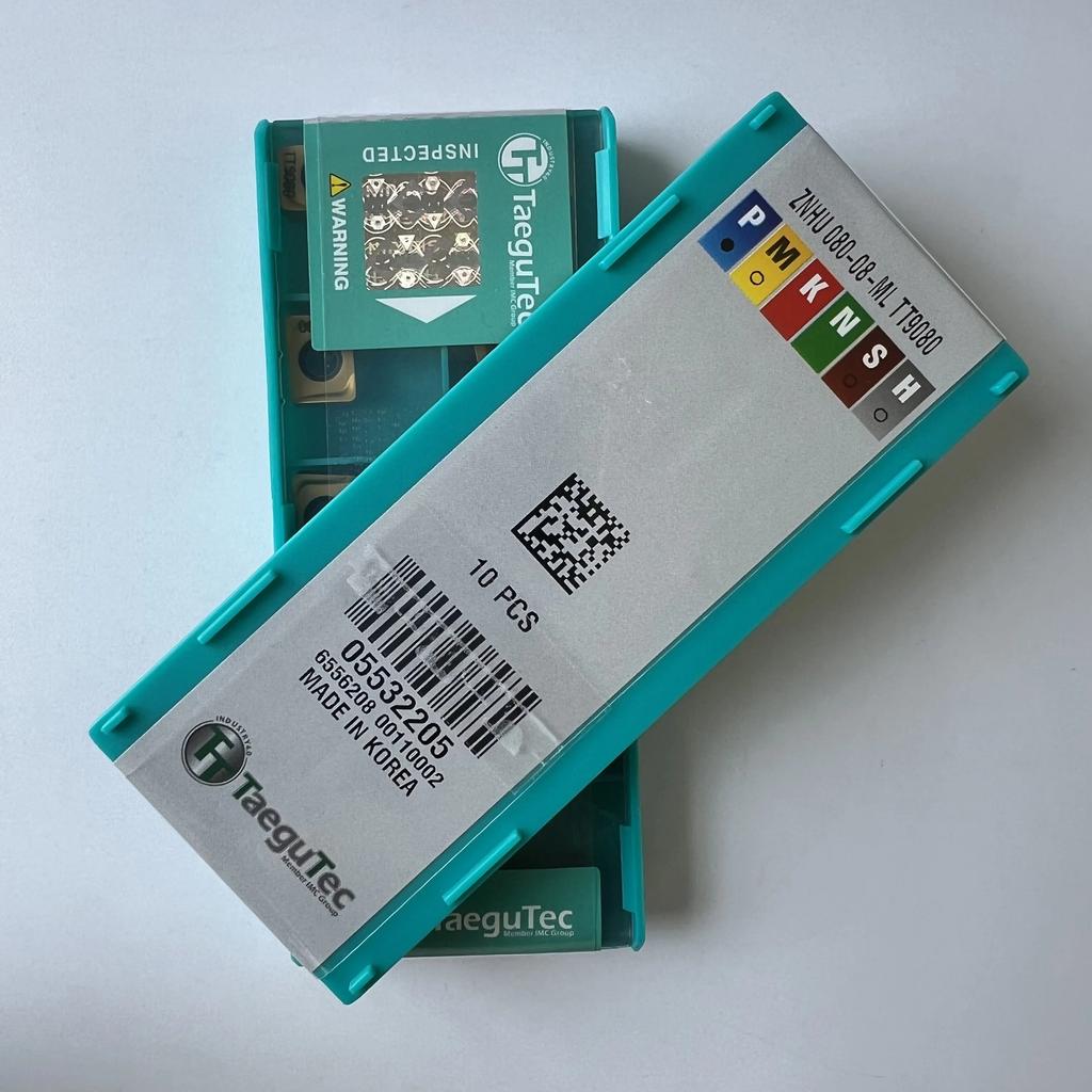TaeguTec / ZNHU080-08-ML TT9080 / Original Carbide Blade 10 Pcs