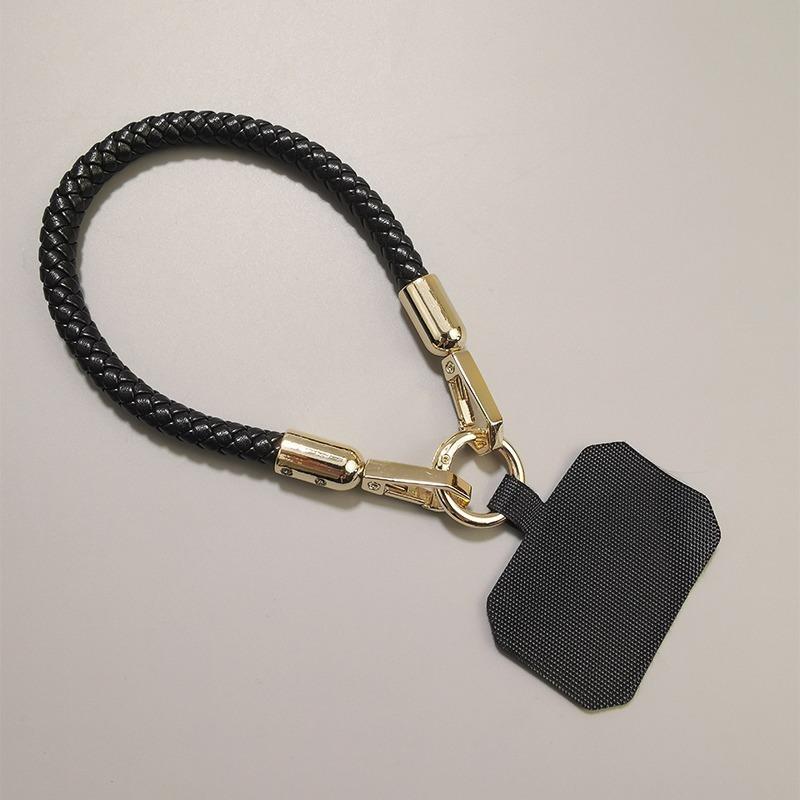 For Cell Phone Coarse Type Weaving Nylon Short Hand Lanyard Strap Wrist Chain Pendant Phone Outdoor Anti-Lost Rope Metal Button