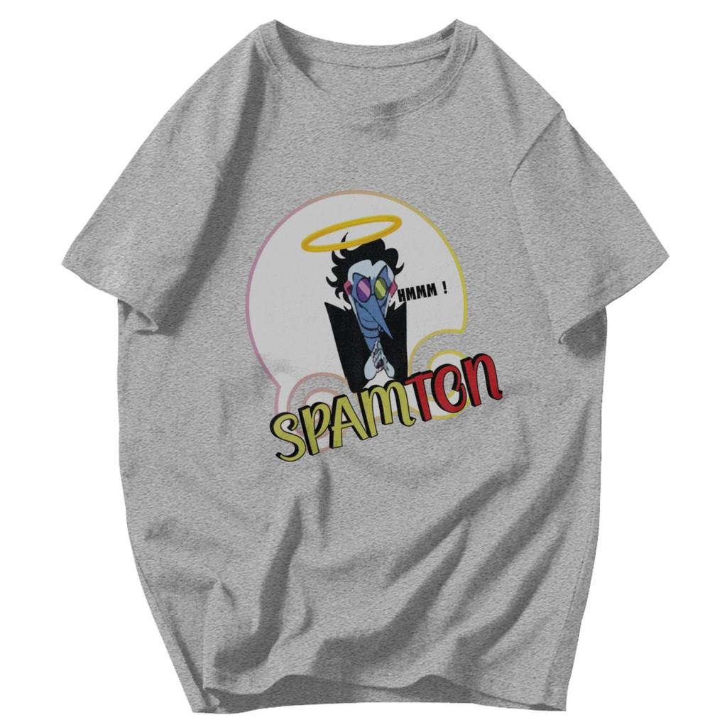 Herren T-Shirt Deltarune Spamton Sommer Y2K Grafik Personalisiert Unisex Kleidung T-Shirts