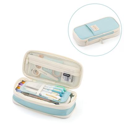 Federmäppchen mit großer Kapazität für die Schule, Schreibwaren, Reißverschlusstasche, Büroaufbewahrung, mehrschichtige Aufbewahrungstasche