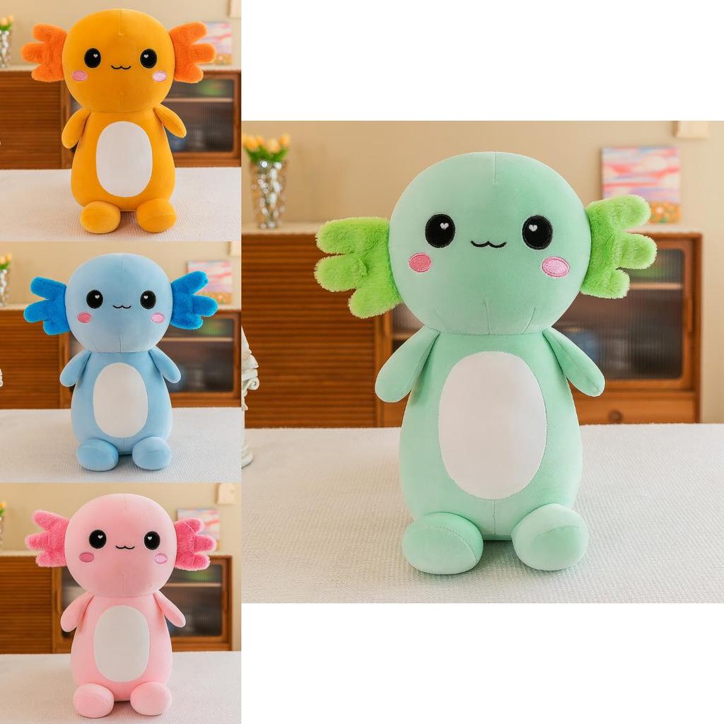 Adorable Plush Axolotl Toy Soft Cartoon Animal Stuffed Doll For Kids And Adults