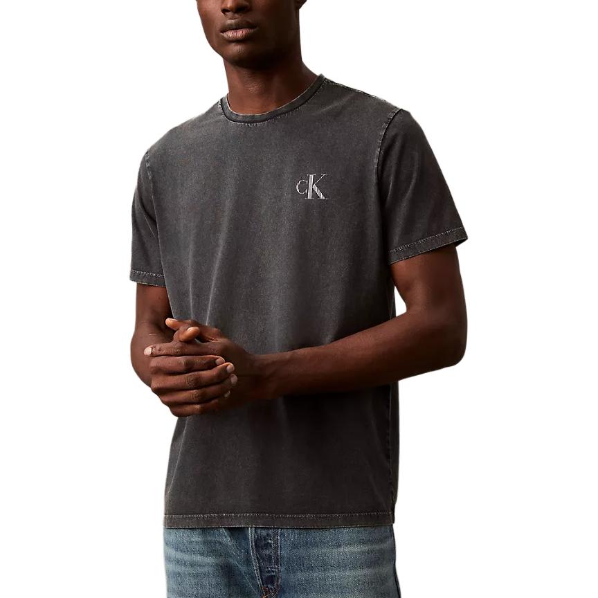 

Calvin Klein Classic Logo Crew Neck T-Shirt Men Tops Black 40EC801-001 XL