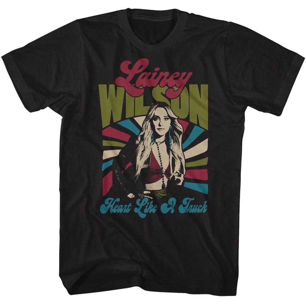 Lainey Wilson Retro Truck Heart Black Music  Children s T-shirt 120