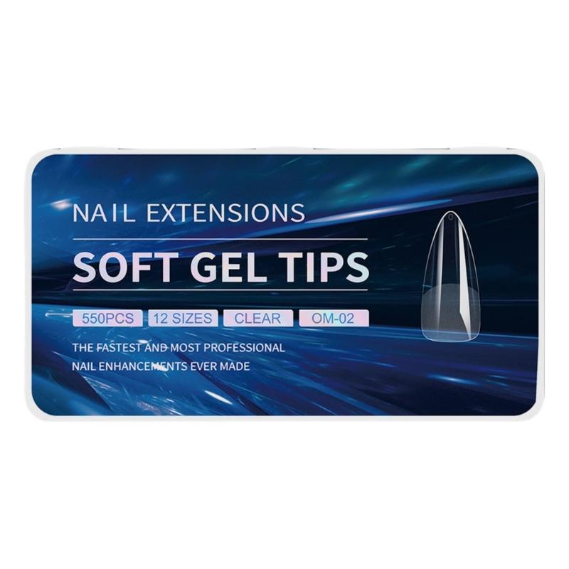 Gel Nail Tips Pre filed Almond/Stilettos/Square/Coffin Nail Tips Full Cover Nail Tips Press On Nail Artificial Fake Nail