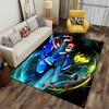 Greninja Print Flannel Carpet, Machine Washable and Non-Slip, Home Office Living Room Decoration