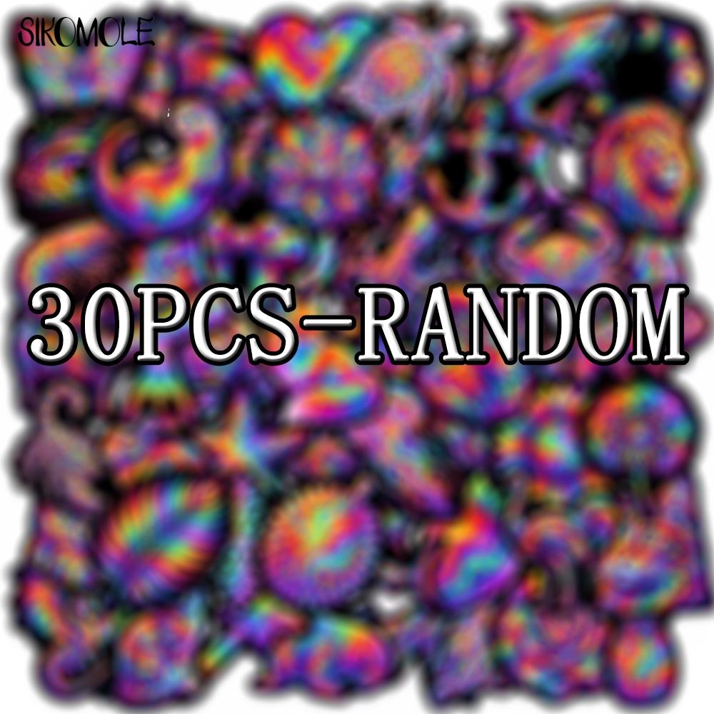 10 30 50Pcs Cartoon Rainbow Iridescent Animals Stickers Book Diy Skateboard Guitar Luggage Suitcase Decoration Graffiti Sticker