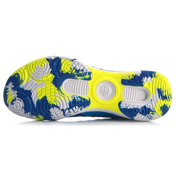 New LiNing Battle Halberd 2 V2 Rebound Cushioning Breathable Wear-Resistant Support Low-Top Badminton Shoes Unisex Blue AYTQ021-2