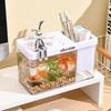 Plastic Amphibious Ecological Tank Transparent Goldfish Bowl Home Decoration Aquarium  Desktop