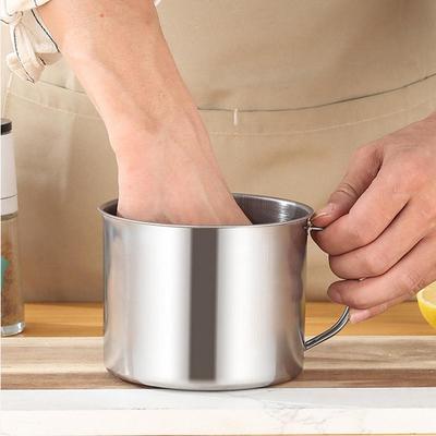 Stainless Steel Oil Filter Kitchen Cooking Oil Storage Pot Large Capacity Home Kitchen Grease Strainer Can for Camping Picnic