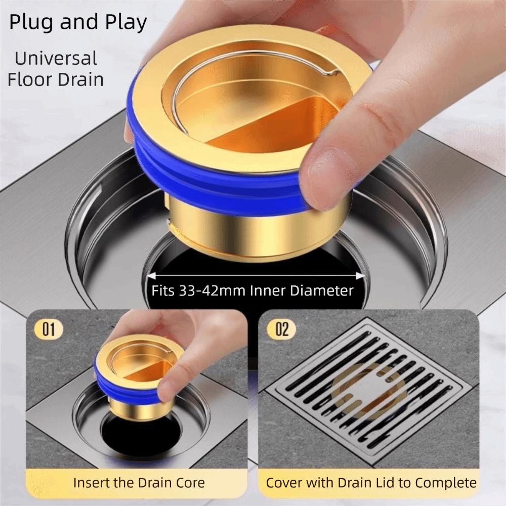 Brass Floor Drain Core Anti-backflow Self Sealing Core Automatic Drainage Plug Kitchen