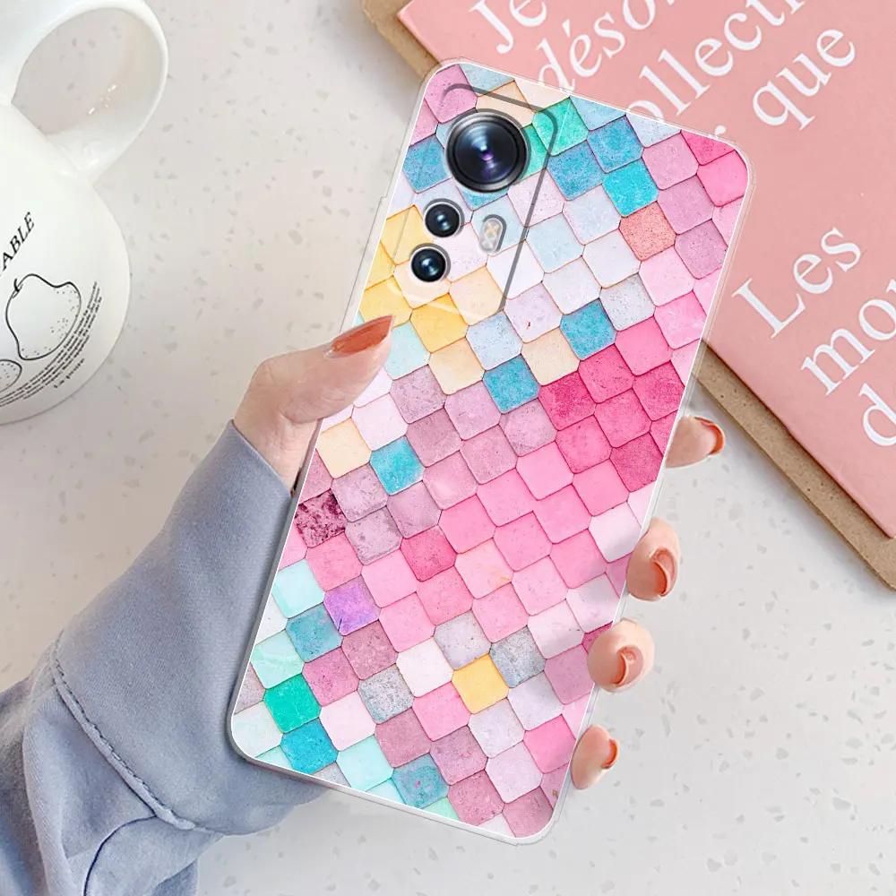 For Xiaomi 12 12 Pro 12X Case Back Cover For Xiaomi 12 Pro Girl Clear Phone Fundas Soft Silicone Case For Xiaomi 12T X 12s Ultra