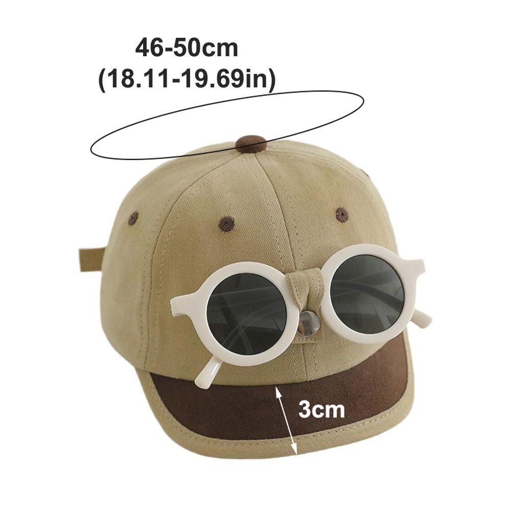 Adjustable Baby Hat Detachable Baseball Cap New Sun Hat Unisex