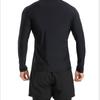 Peak Men's Faux Two-Piece Long Sleeve Swimwear Set