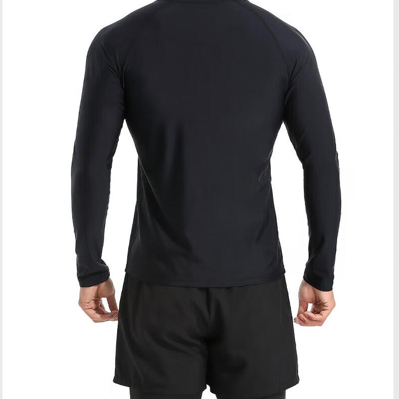 Peak Men's Faux Two-Piece Long Sleeve Swimwear Set