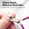 Precisions Cuticle Trimming Instrument Professional Stainless Steel Blade Accurate Deaded Skin Removal Angled Contouring Nail Type User Friendly