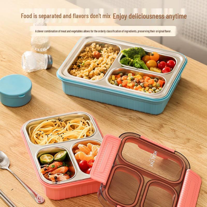 304 Stainless Steel Portable Microwavable Lunch Box